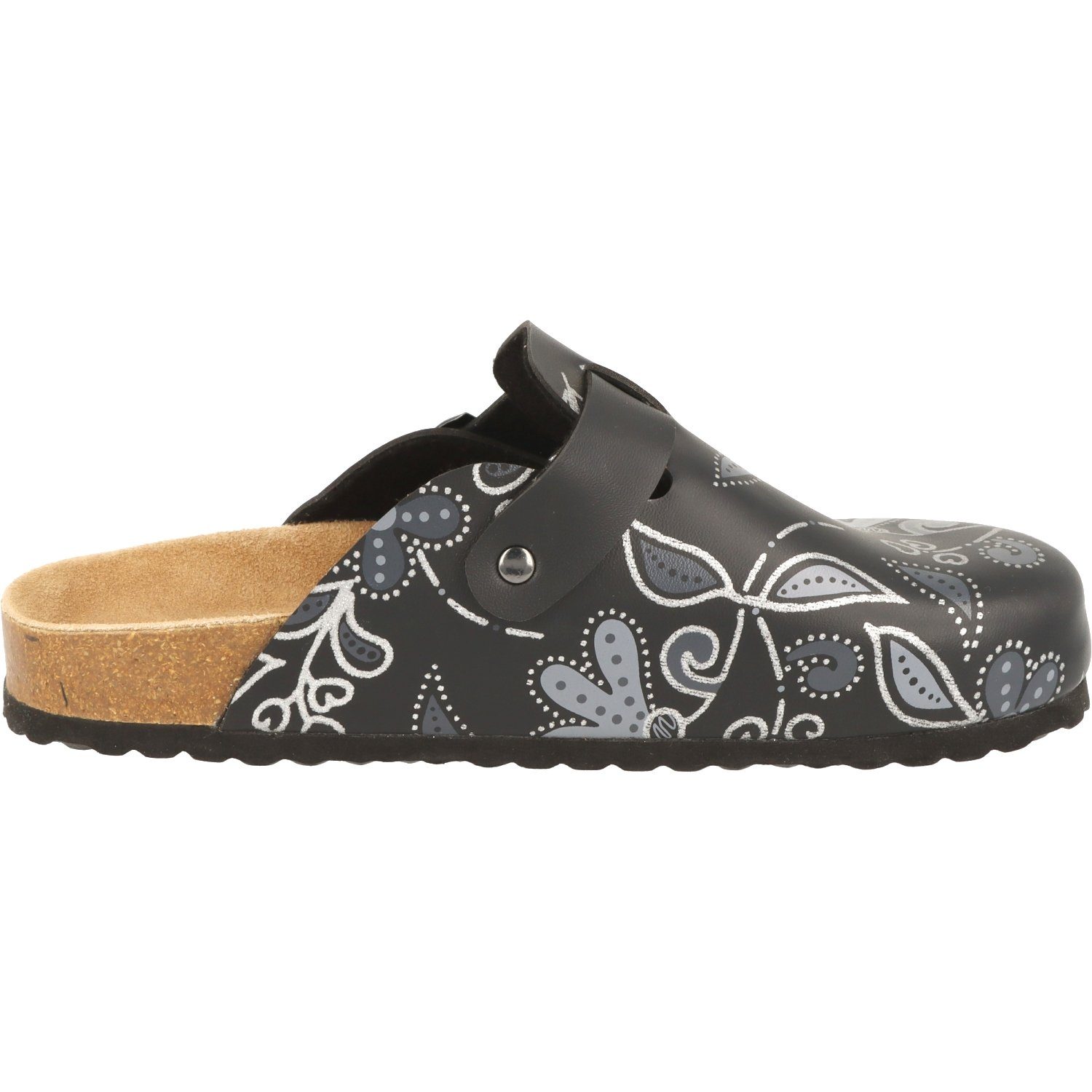 SUPERSOFT Damen Schuhe Komfort Hausschuhe Lederfußbett 276-155 Clog Lederfußbett