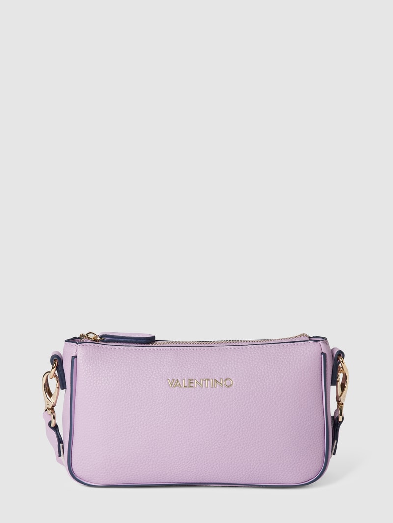 Umhängetasche mit Label-Applikation Modell 'SWIM RE POCHETTE' in flieder