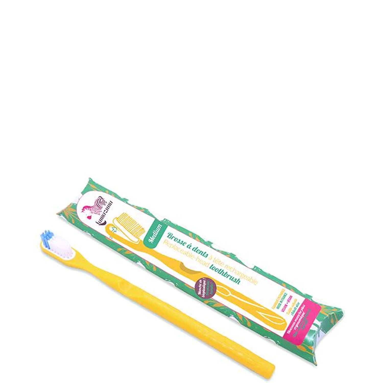 Lamazuna Jaune Brosse à dents rechargeable médium