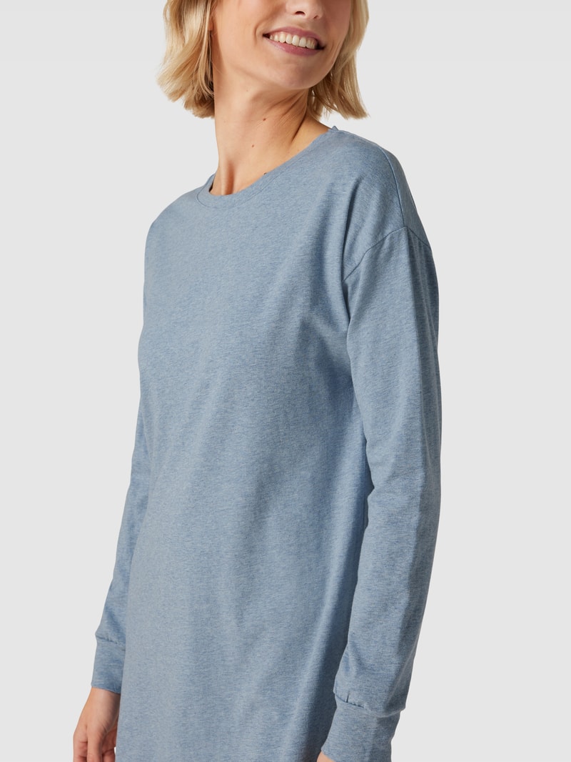 Nachthemd in Melange-Optik Modell 'Every Night' in blau