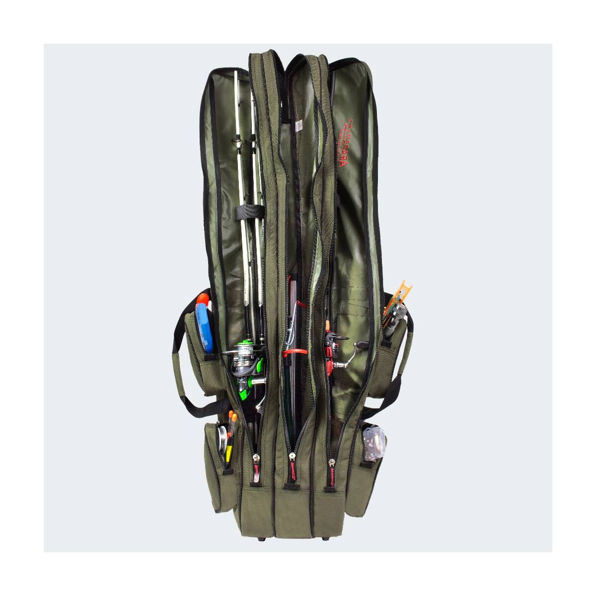 Arapaima Fishing Equipment Rise Oliv 210 cm 3-Fach Rutentasche