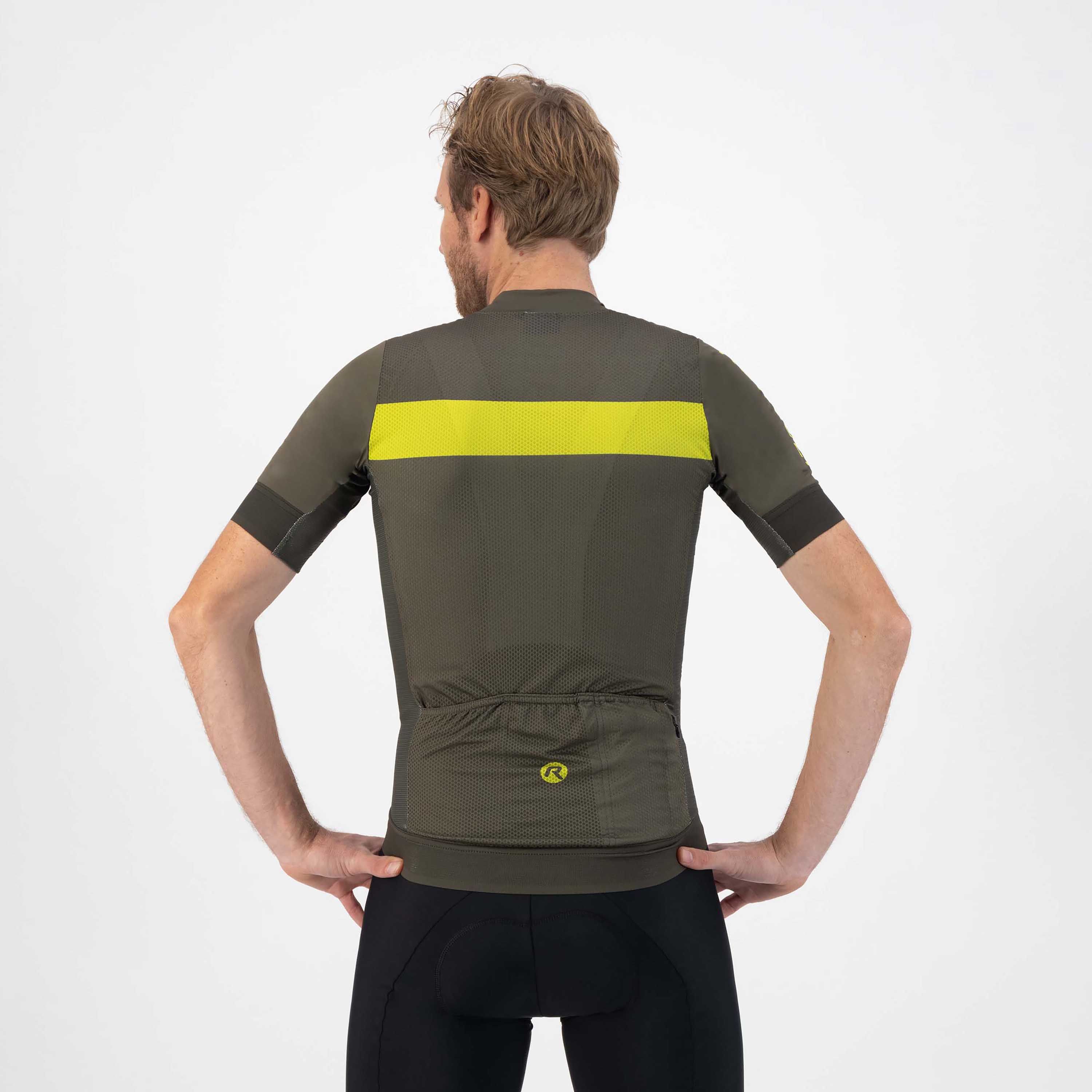 Rogelli Prime Grün/Fluor Herren Radtrikot Kurzarm