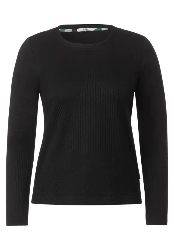 CECIL Langarmshirt mit Struktur