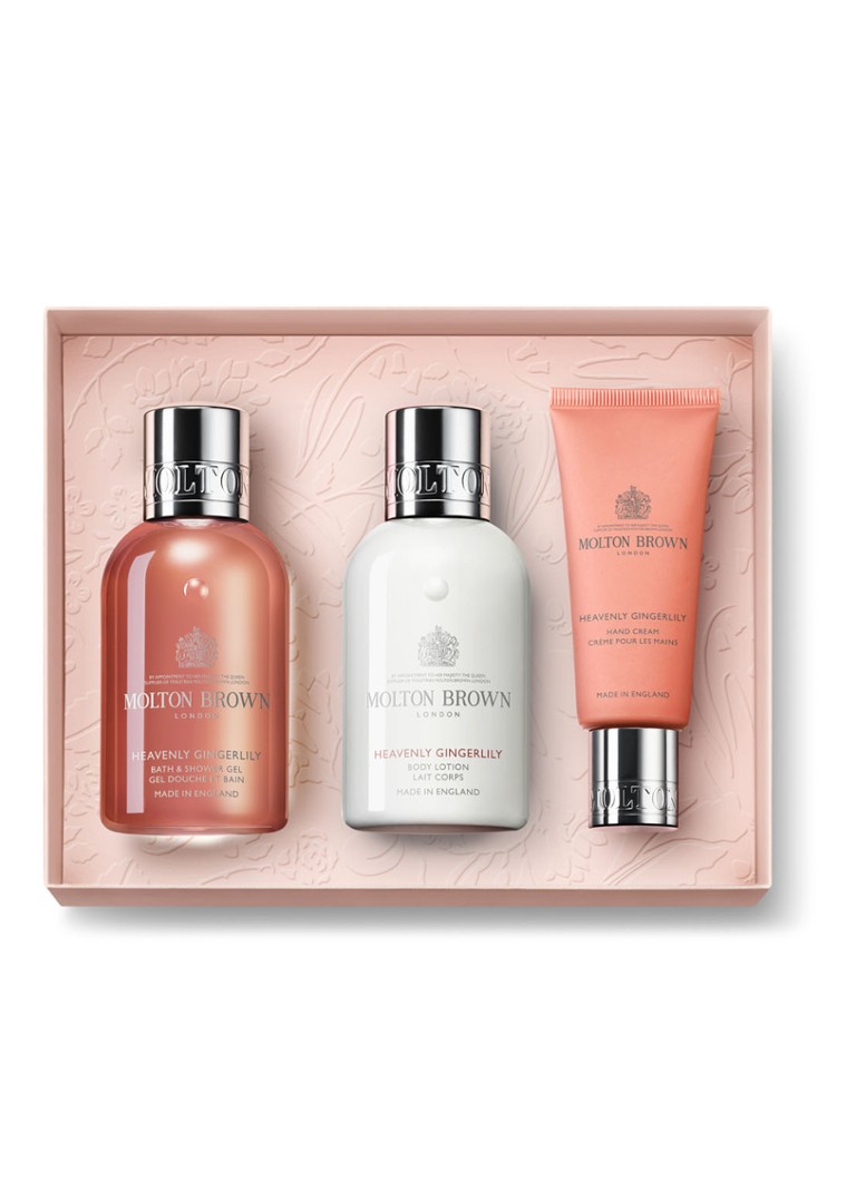 Kit de călătorie Molton Brown Heavenly Gingerlily pentru corp și mâini