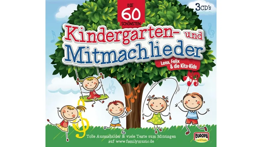 Die 60 schönsten Kindergarten- und Mitmachlieder