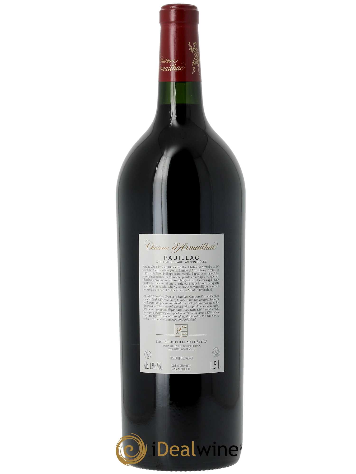 Château d'Armailhac - Mouton Baron(ne) Philippe 5ème Grand Cru Classé (CBO à partir de 3 MG) 2020 - Lot de 1 Magnum