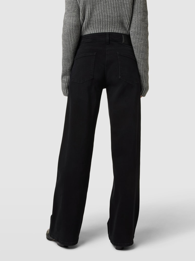 Straight Leg Jeans im 5-Pocket-Design Modell 'AIMEE' in schwarz