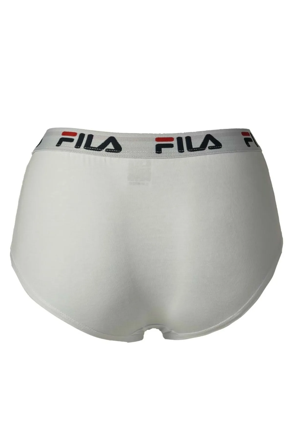 FILA  Damen Hipster - 4er Pack Slip, Logo-Bund, Cotton Stretch, einfarbig