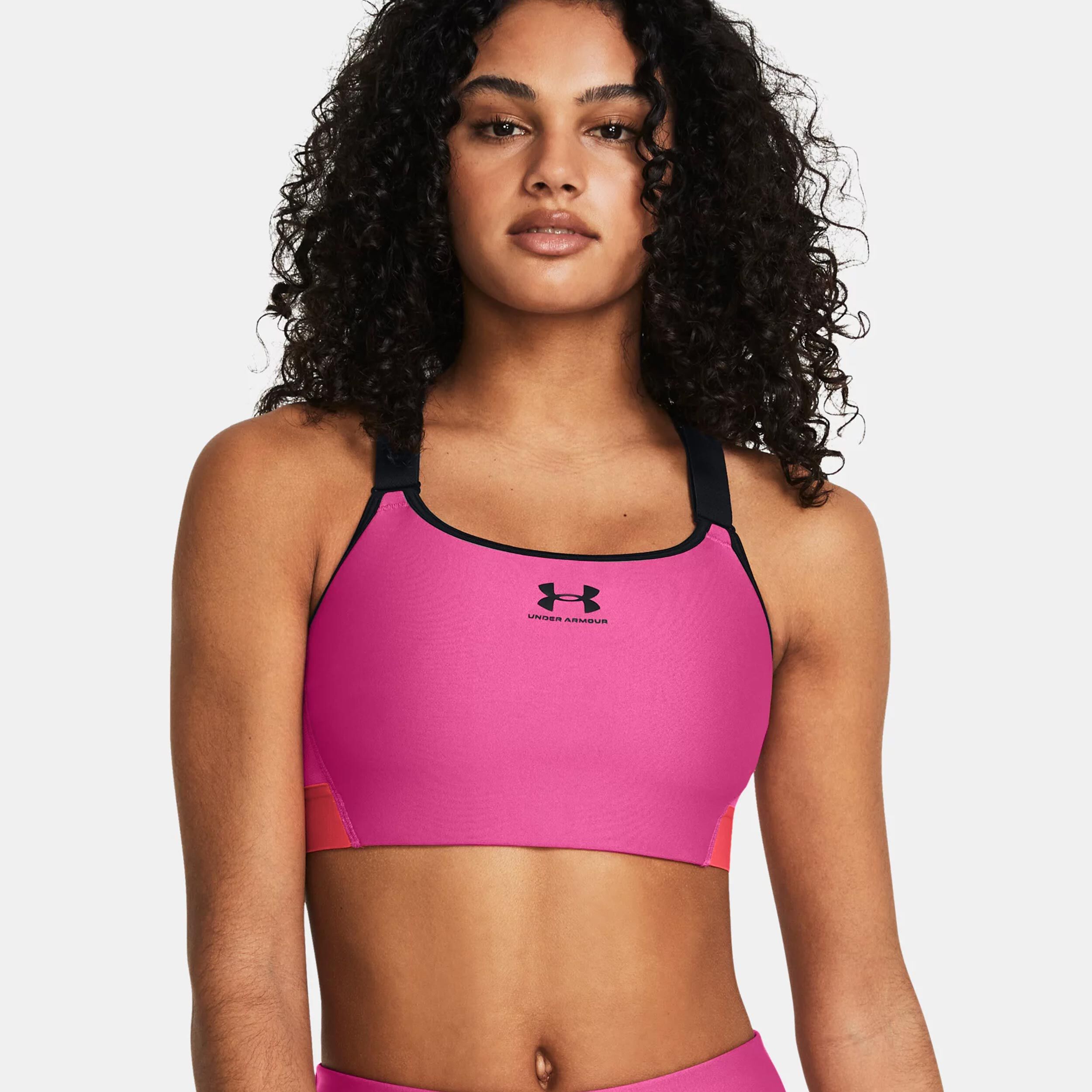 Heatgear Armour High Sport-BH Damen - Pink