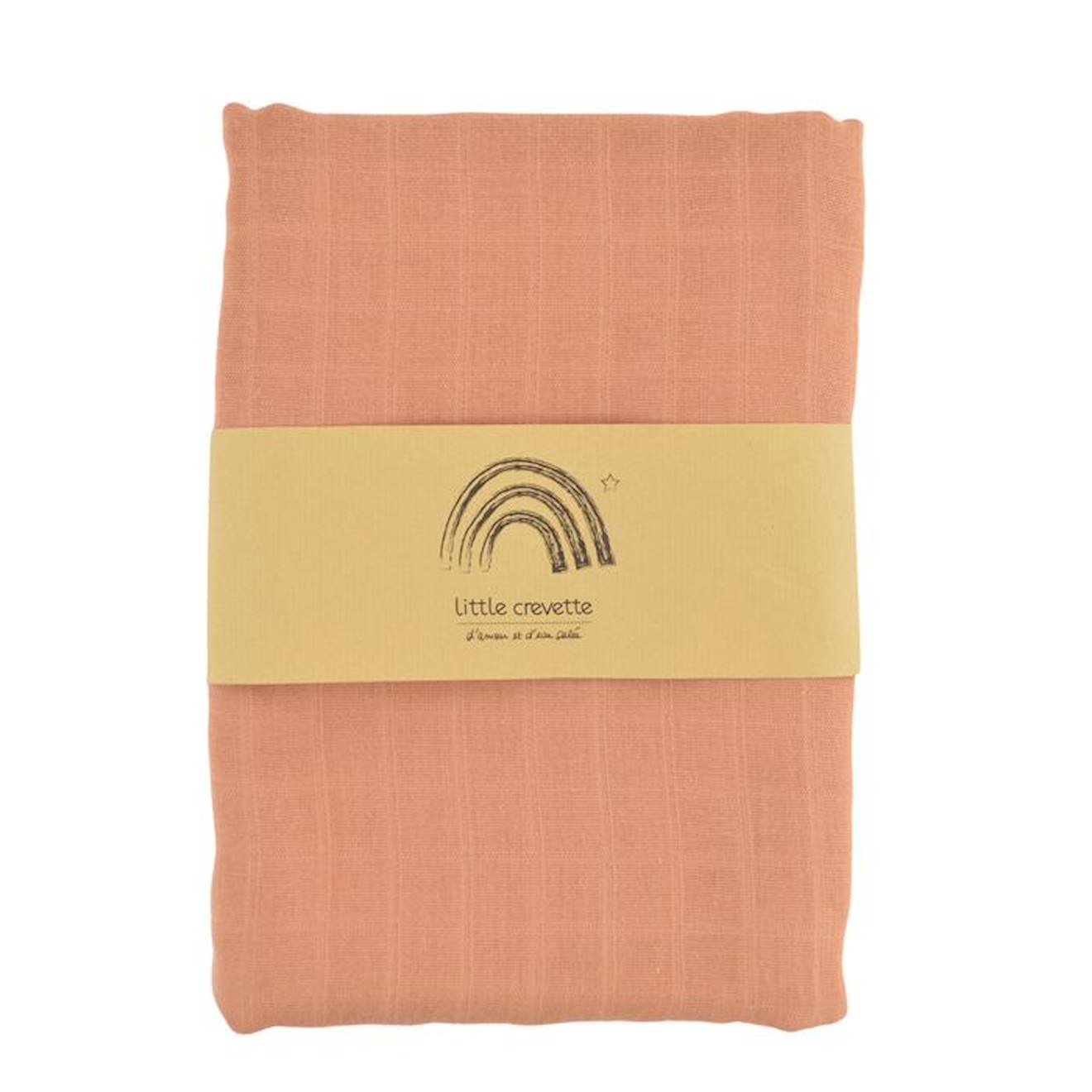 Maxi-lange en coton bio* uni Terracotta orange