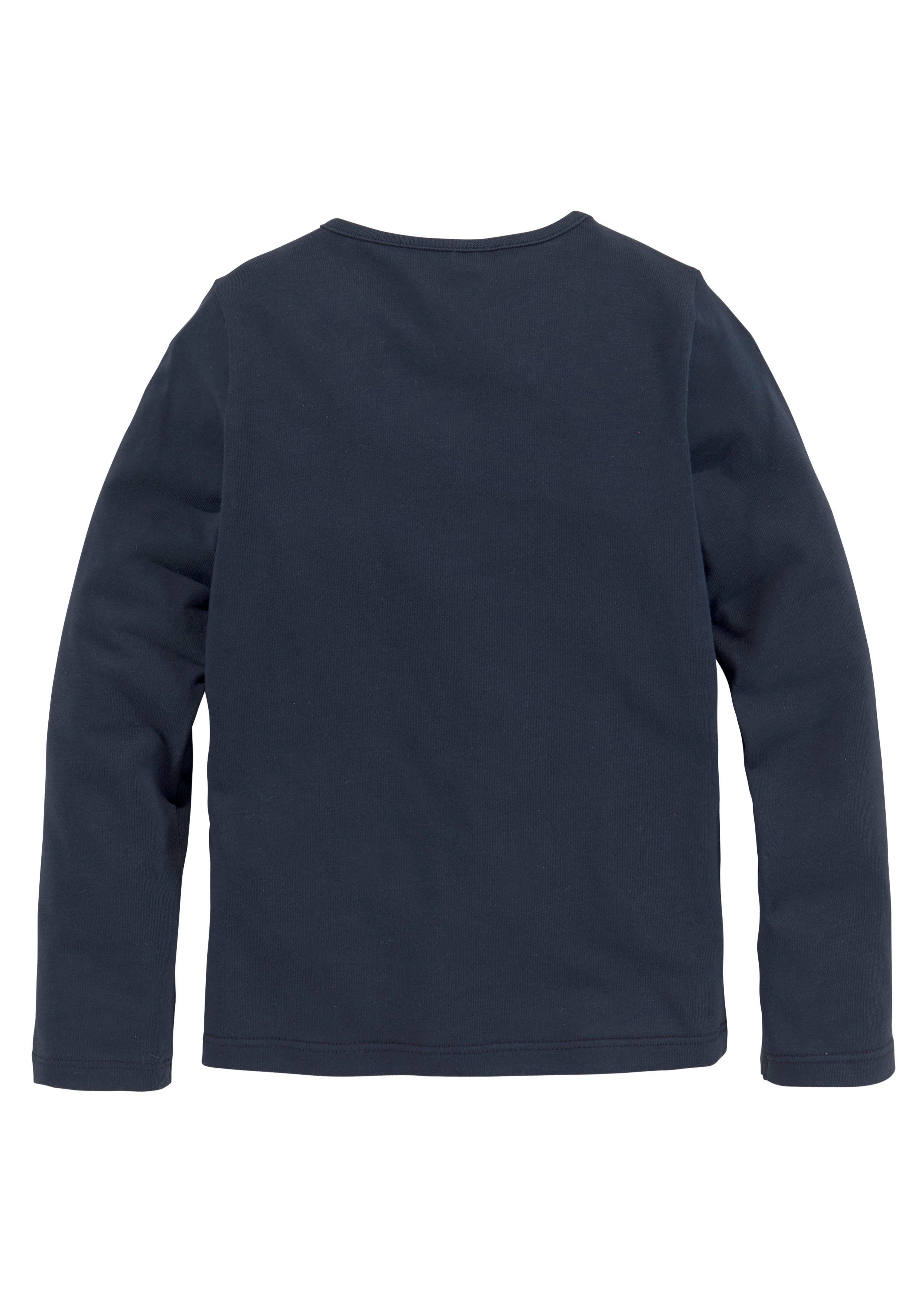 PAW PATROL Langarmshirt Schriftzug mit PAW PATROL Team