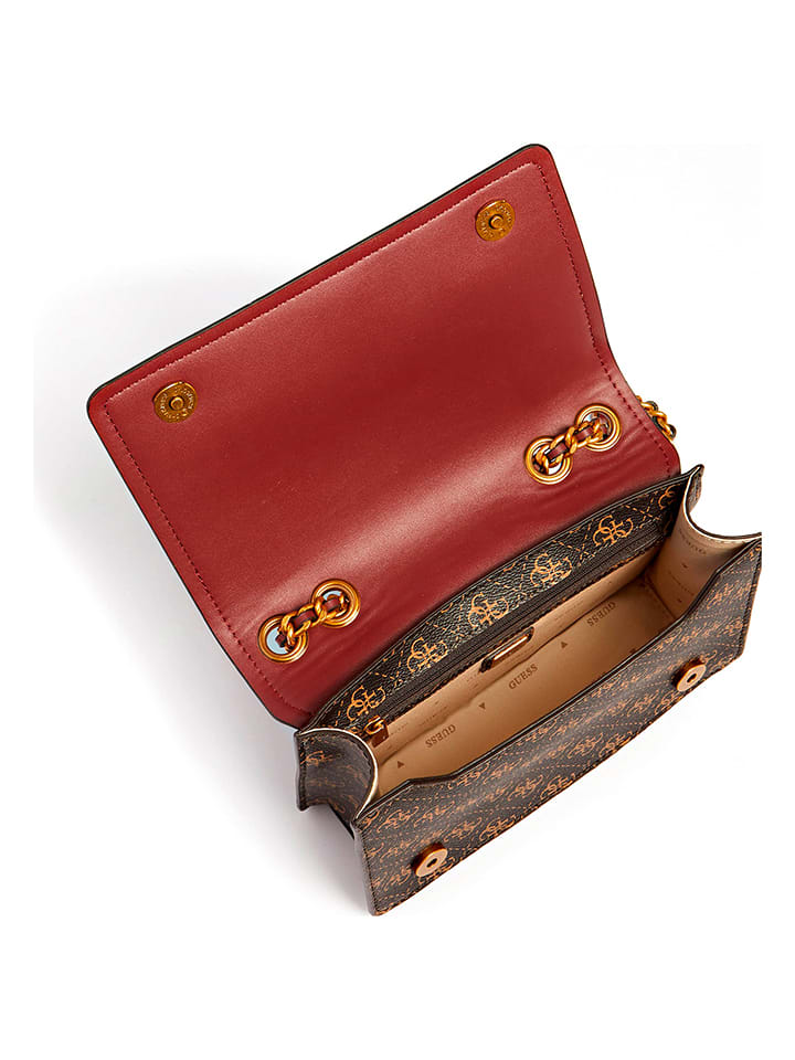 Guess Umhängetasche in Schwarz/ Braun - (B)24 cm x (H)15 cm x (T)7 cm günstig kaufen onesize