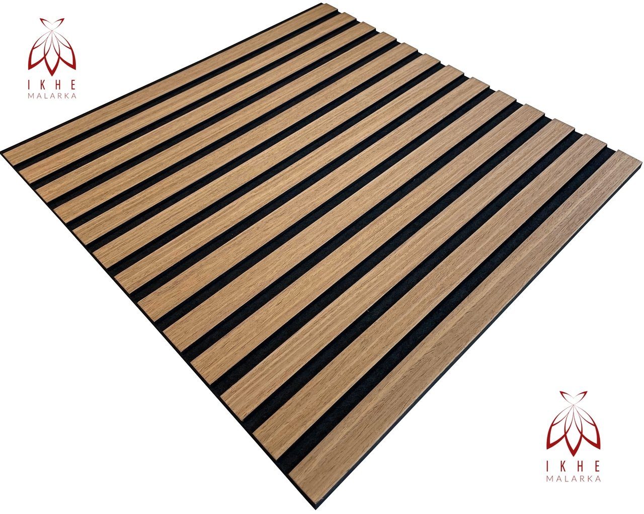 IKHEMalarka 3D Wandpaneel Lamellen Holz Wandpaneele Deckenpaneele, (1 Stück) 1mm Holz - 9 mm Filz​ /// Dekoren 0,27qm / 0,54qm