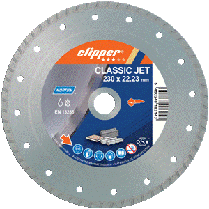Lâmina de serra diamantada Norton Clipper 70184626815 Classic Jet, 125 x 22,23 mm