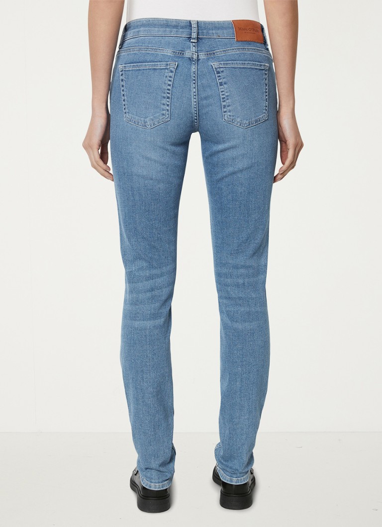 Marc O'Polo mid-waist slim-fit jeans made of organic cotton with side pockets