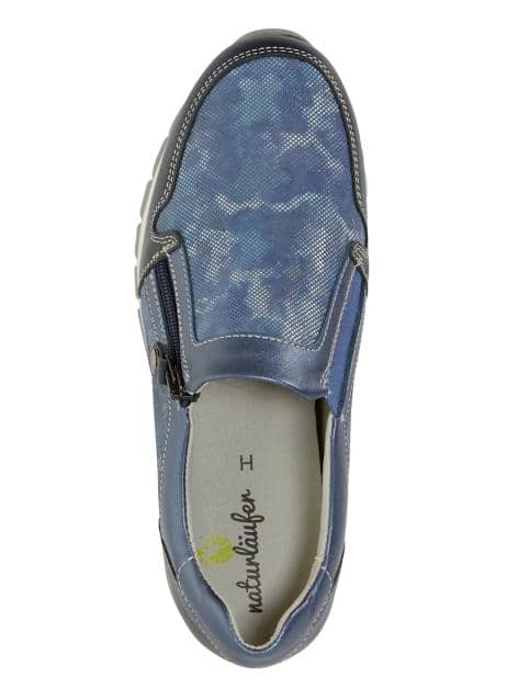 Slipper mit seitlichem Reißverschluss
