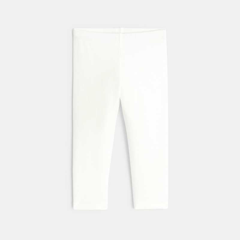 Robe molleton fleurie et legging rose bébé fille