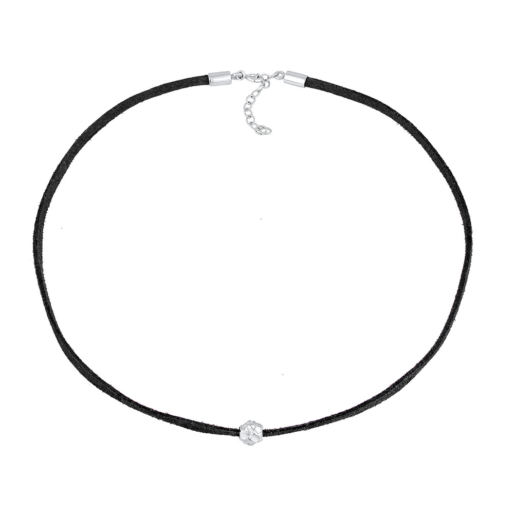 Elli Elli Collier Femmes Choker perle tendance avec cuir synthétique en argent sterlin collier