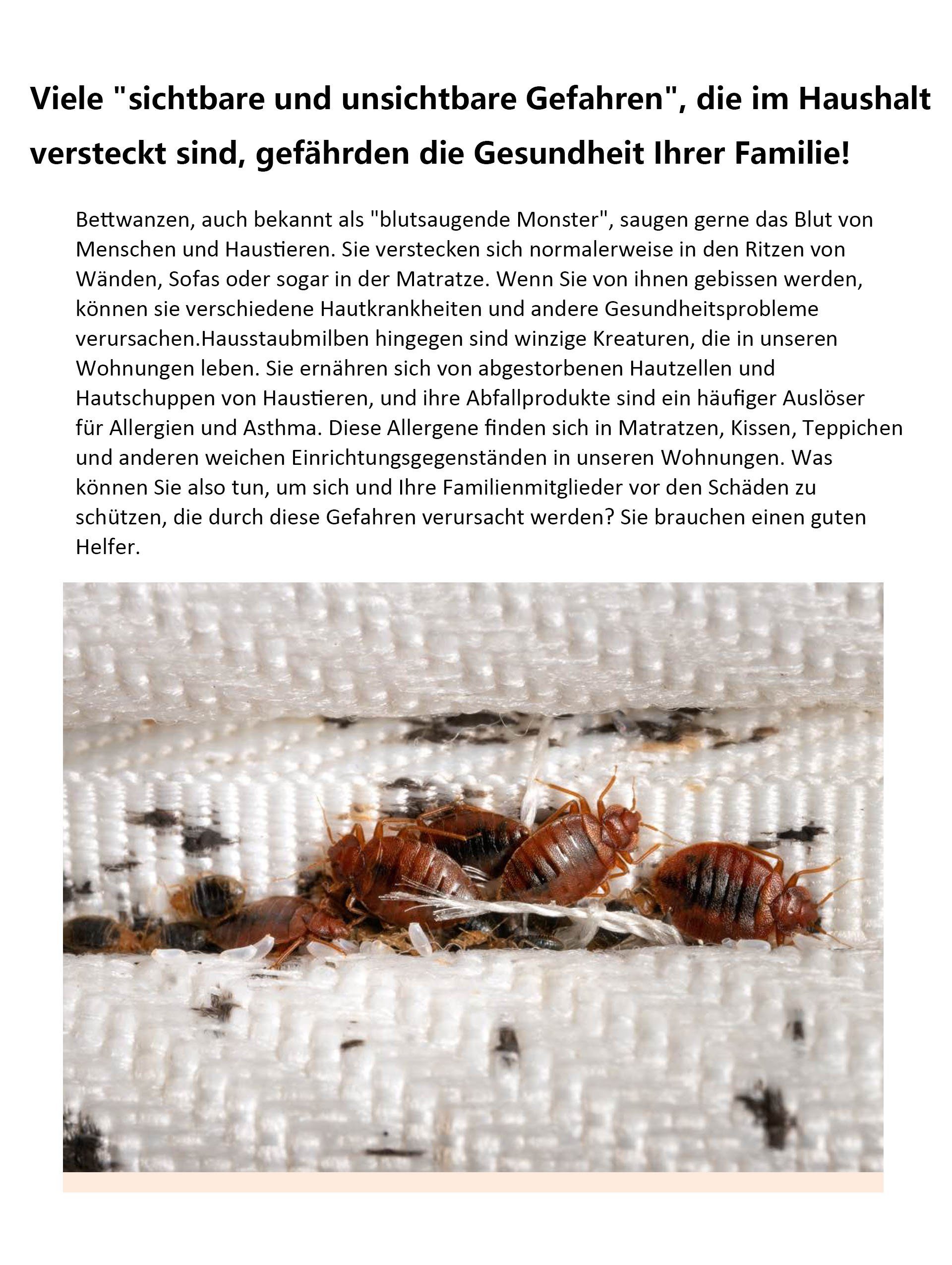 Jimmy Matratzenreinigungsgerät BX7 Pro Milbenstaubsauger, 700,00 W, beutellos, UV-C Licht, Hausstaubmilbensensor, Bettwanzenbekämpfung