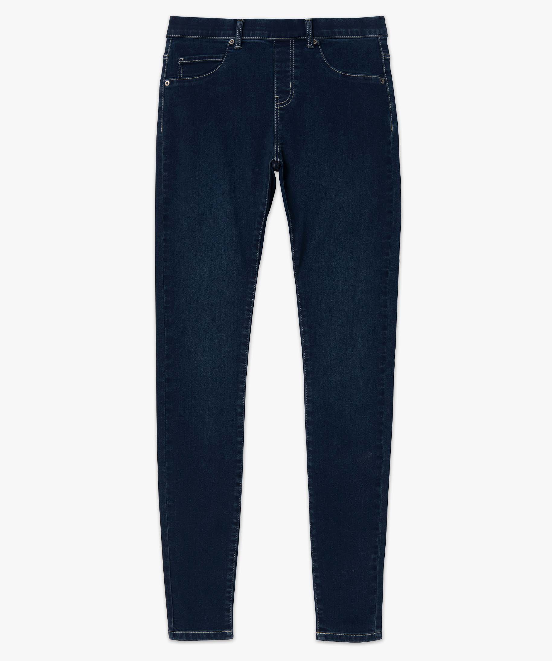 Jegging femme avec coutures contrastantes brut | GEMO