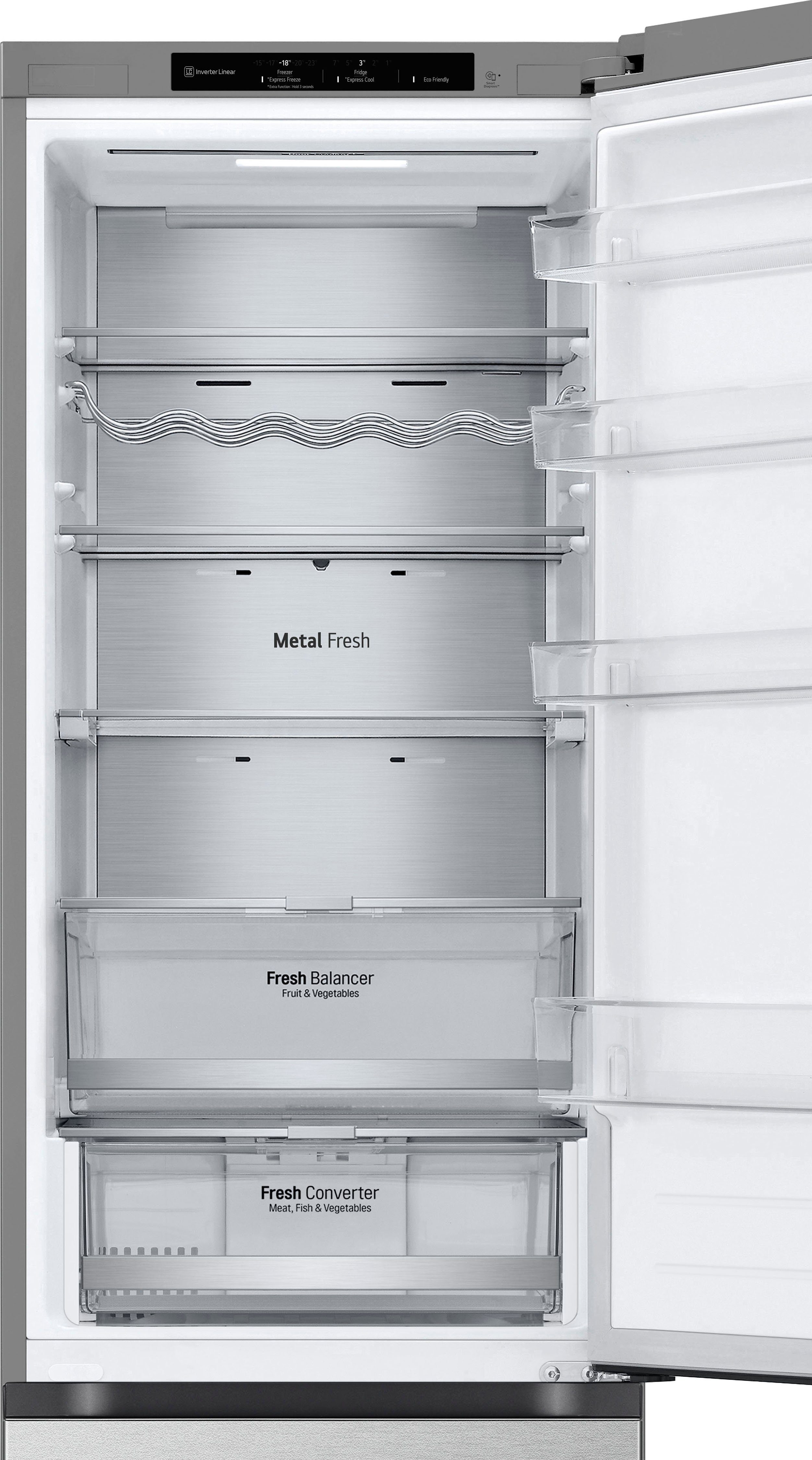 LG Kühl-/Gefrierkombination Serie 7 GBV7280CMB, 203 cm hoch, 59,5 cm breit