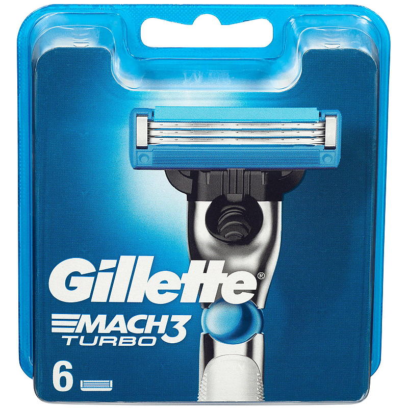 Gillette Gillette blader 6-pk Mach3 Turbo
