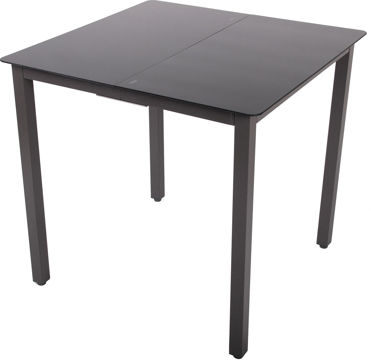 VCM Gartentisch aus Alu 80x80 Schwarz