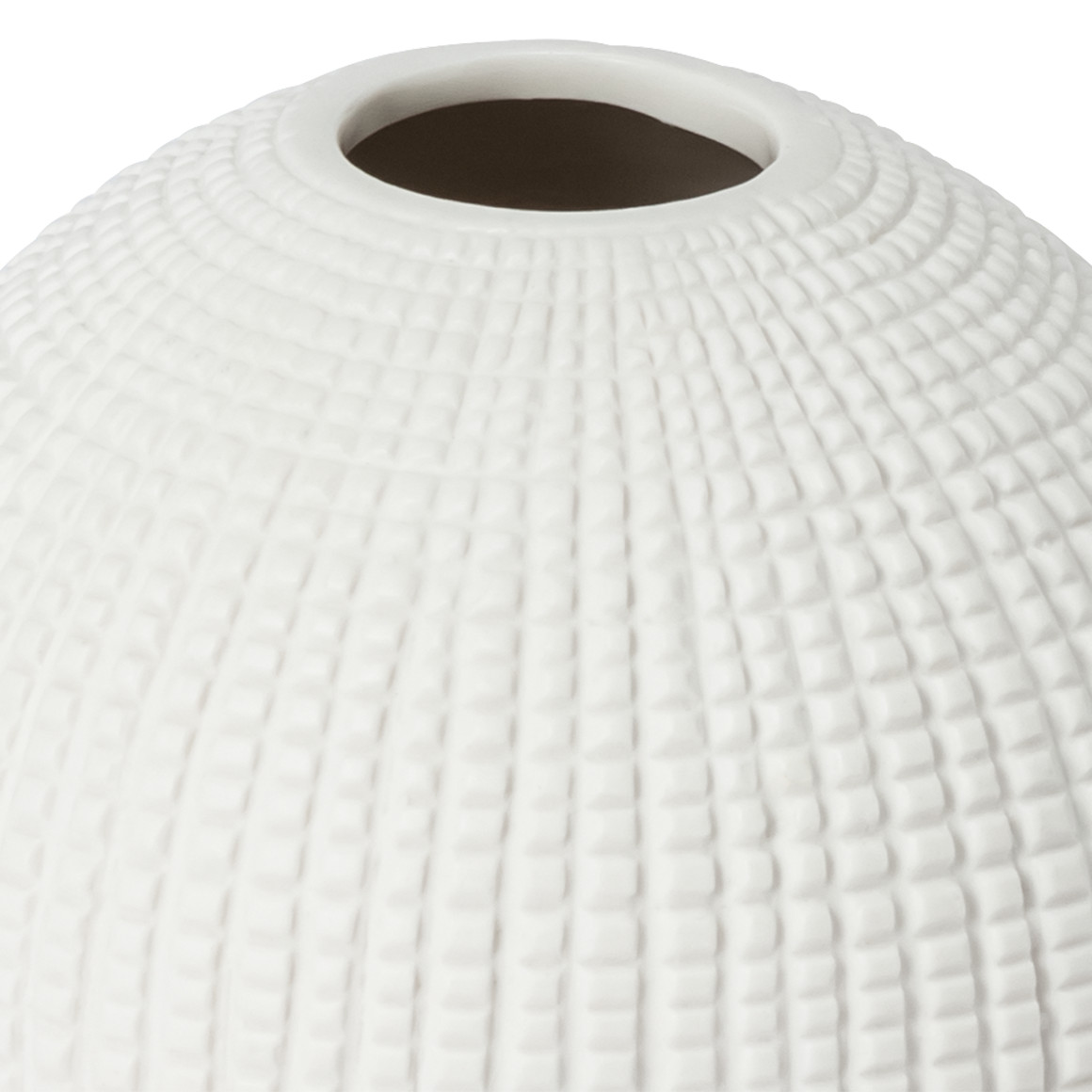 Kleine runde Vase mit Struktur