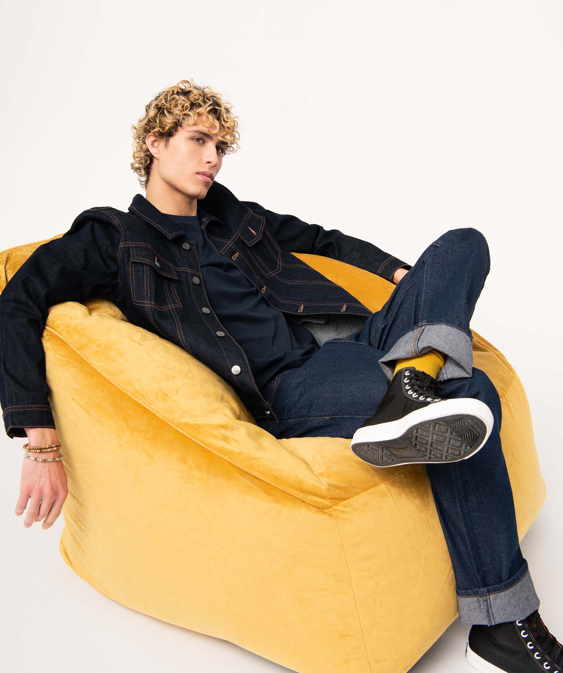 Jean homme coupe Regular légèrement délavé brut | GEMO