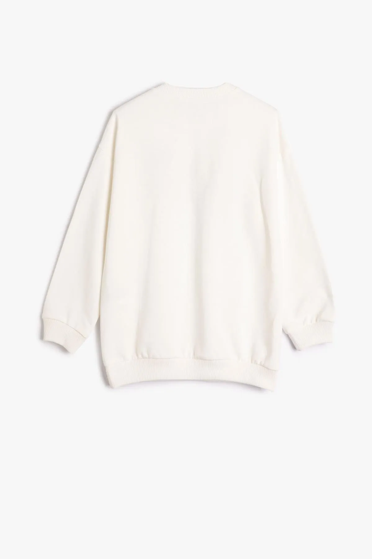 Koton  Bedrucktes Sweatshirt mit langen Ärmeln und erhöhtem Rundhalsausschnitt