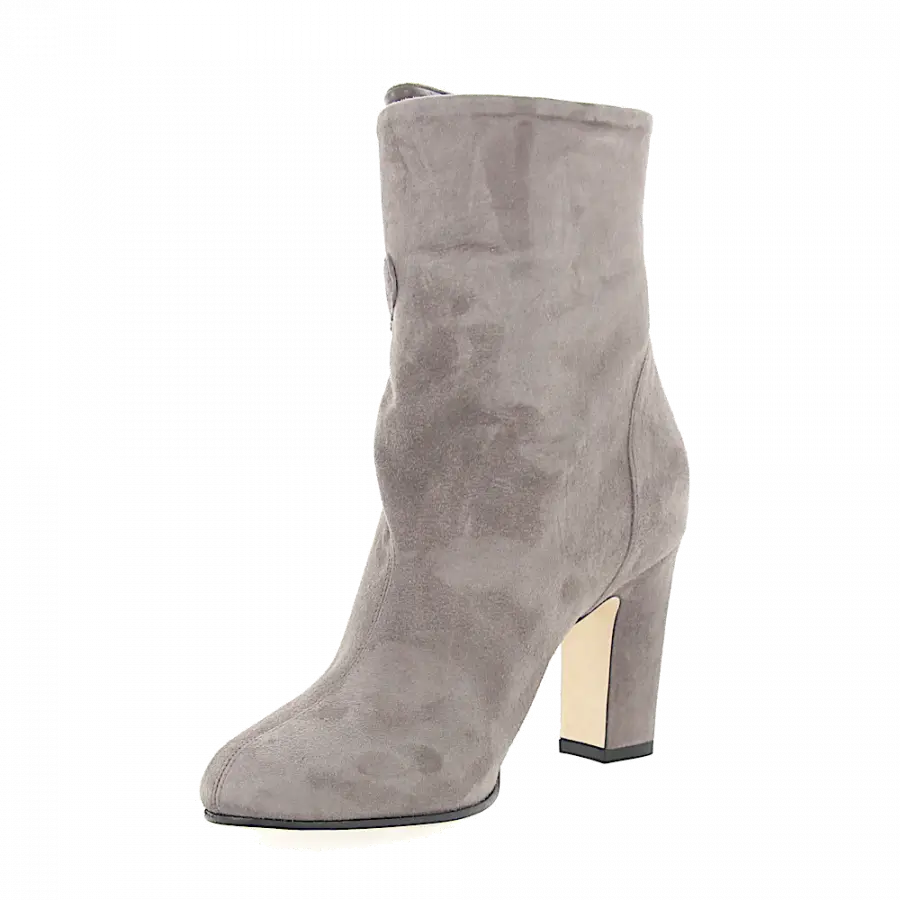 Jimmy Choo - Stiefeletten BETHANIE 85 Logo Perlen grau - grau
