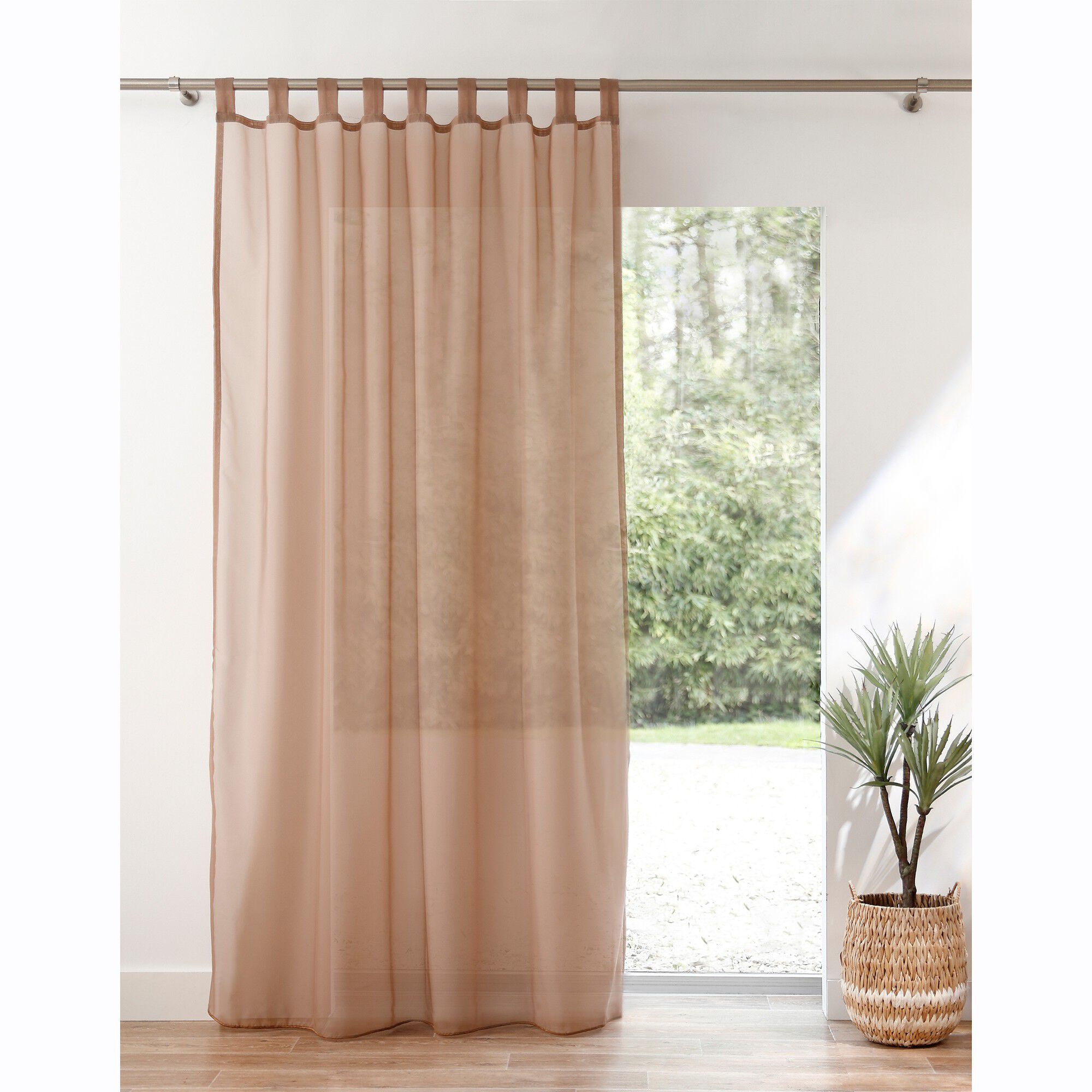 Panneau voile uni finition pattes