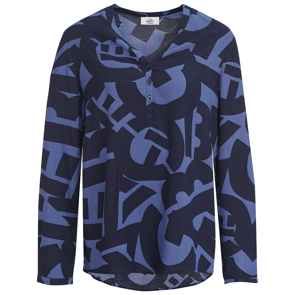 Damen Bluse mit Allover-Print