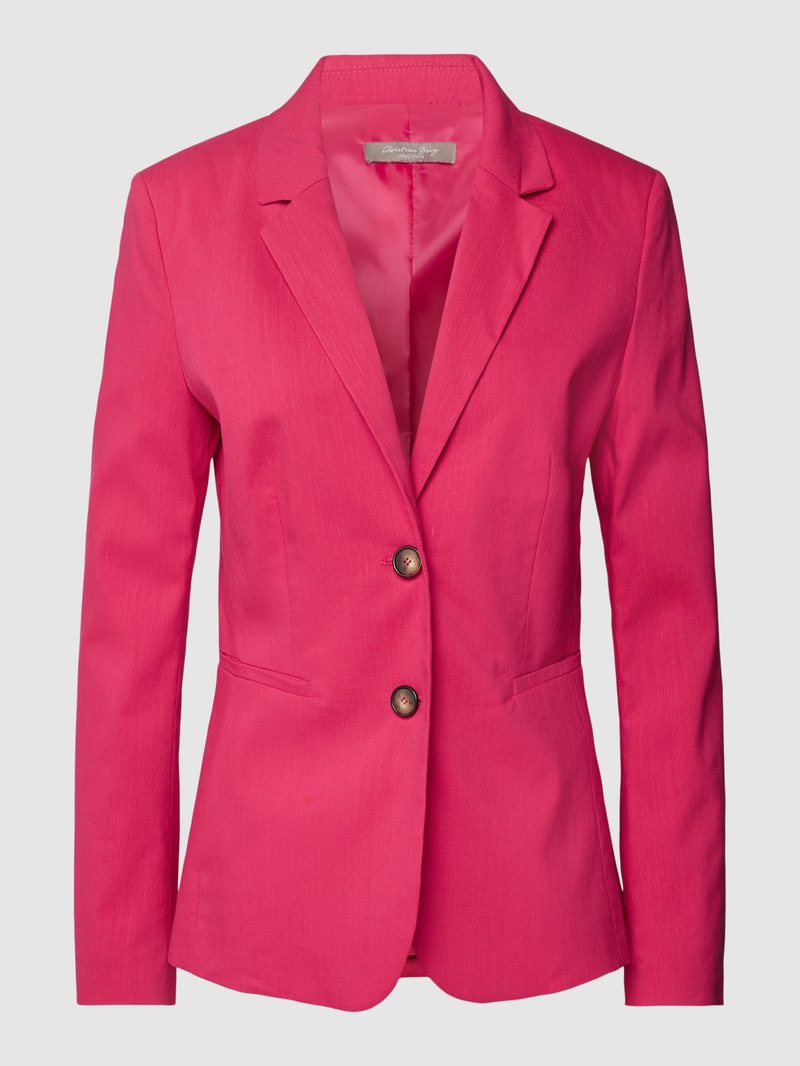 Blazer mit Reverskragen in pink