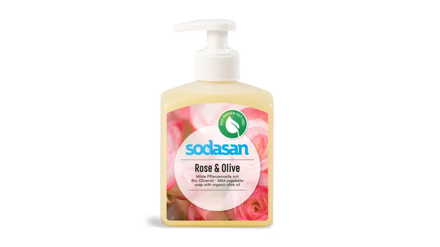 sodasan Flüssigseife Rose & Olive 300 ml
