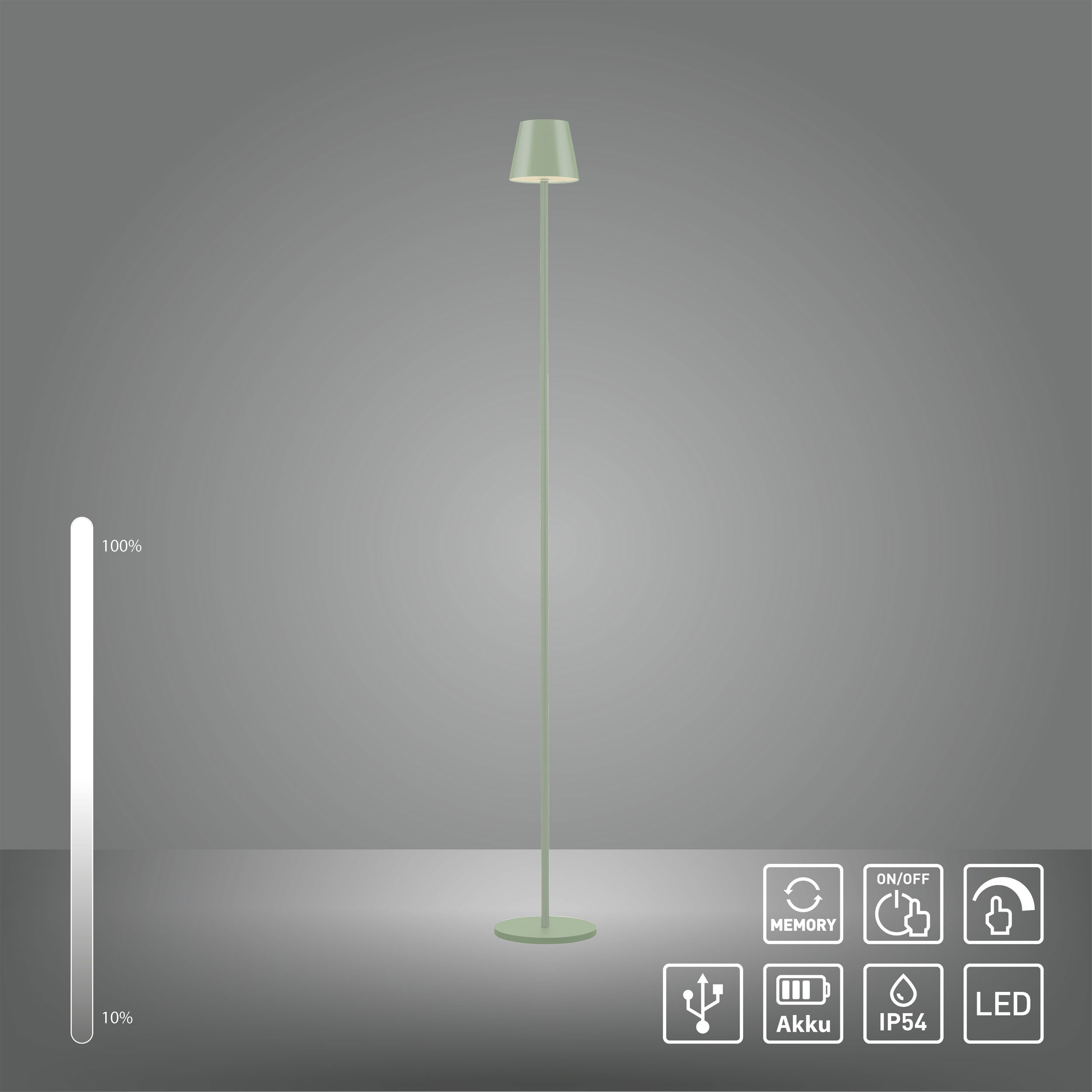JUST LIGHT.LED-Stehleuchte 1flg