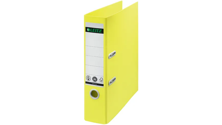 LEITZ Qualitäts-Ordner Recycle A4 breit gelb gelb