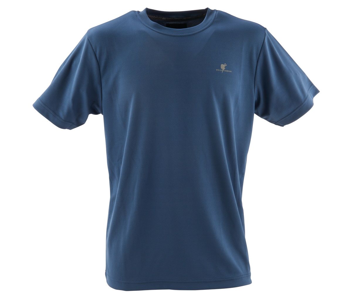 Wolf Camper Logo Blue Herren T-Shirt