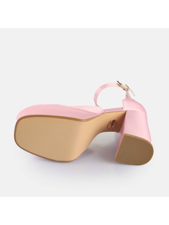 Buffalo May Dorsay Plateau Heels in Rose günstig kaufen