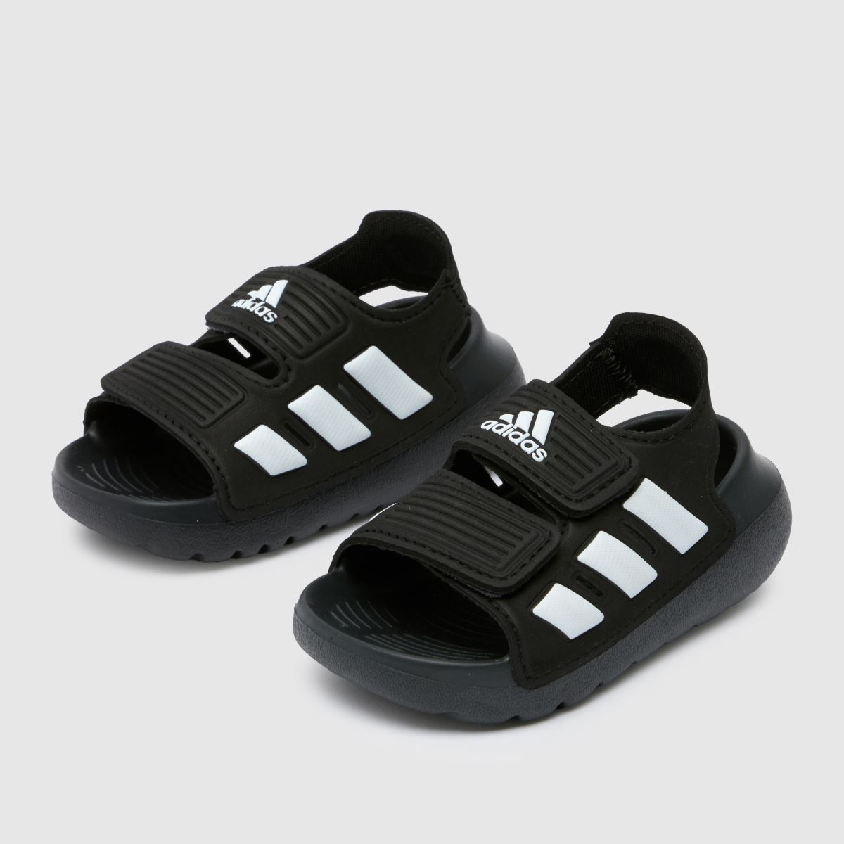adidas svarta och vita Altaswim 2.0 sandaler för småbarn