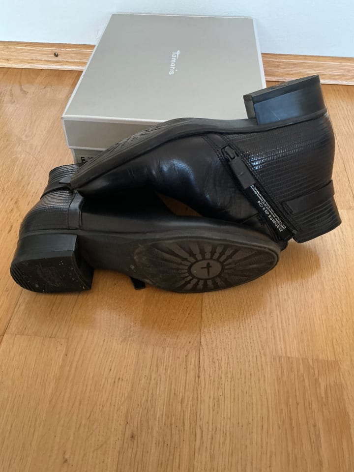 Tamaris Stiefelette Navy - 2x getragen günstig kaufen 39