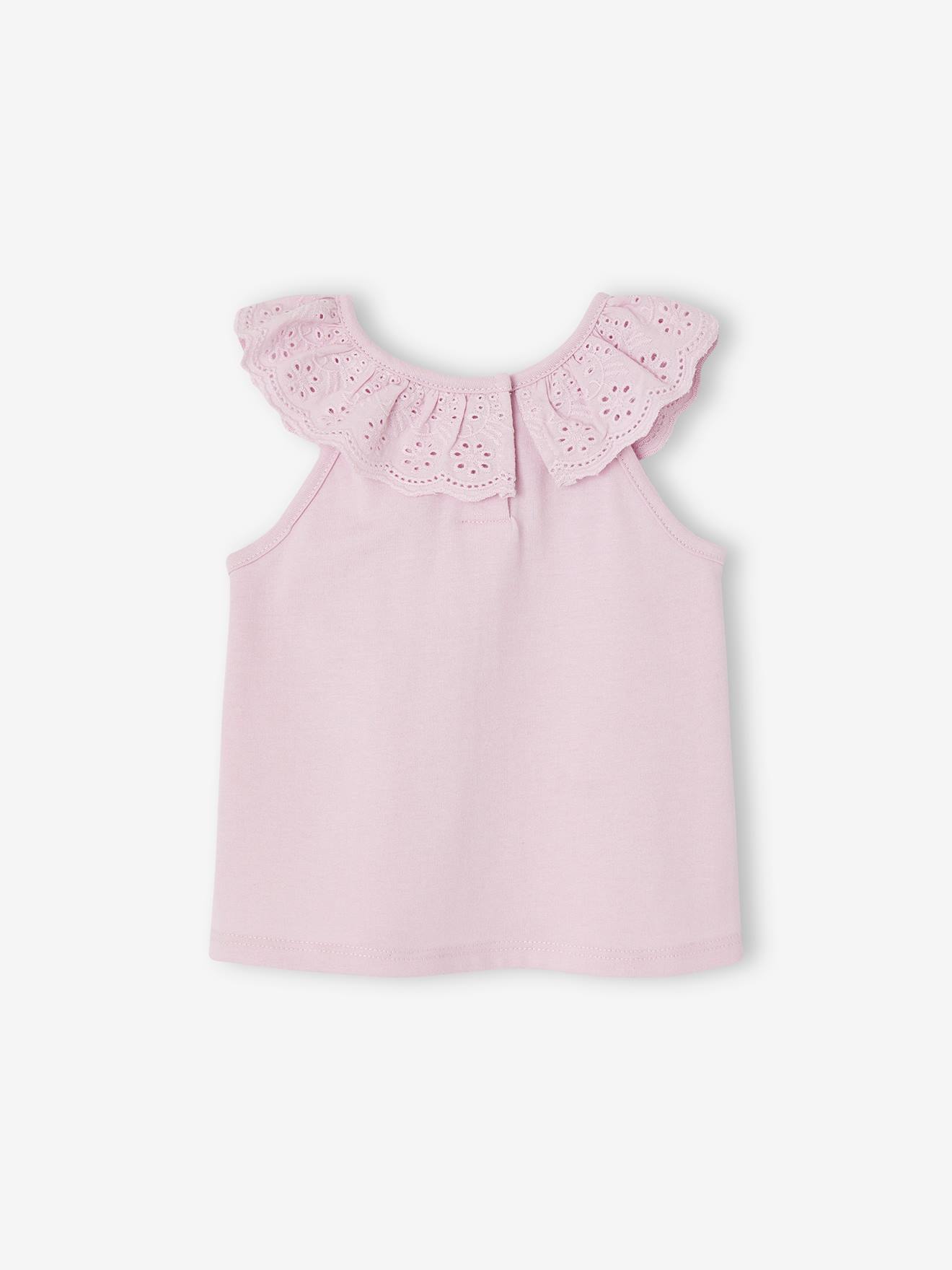 Vertbaudet Mädchen Baby Volant-Top Oeko-Tex - lila