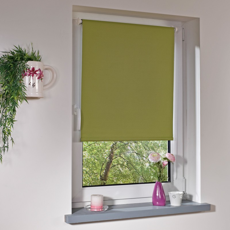 Powertec Bella Casa Klemmfix-Rollo, ca.150x120cm, Grün