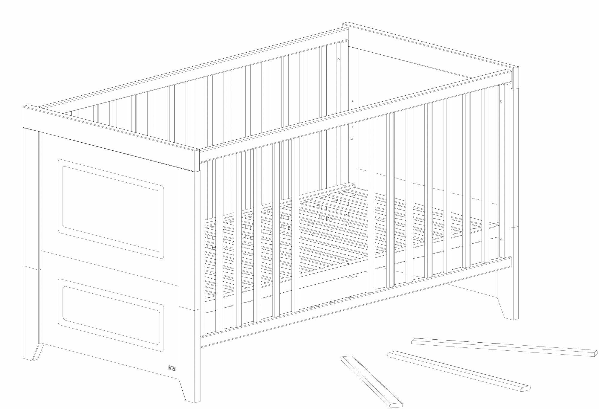 roba® Babybett Kombi-Kinderbett Felicia