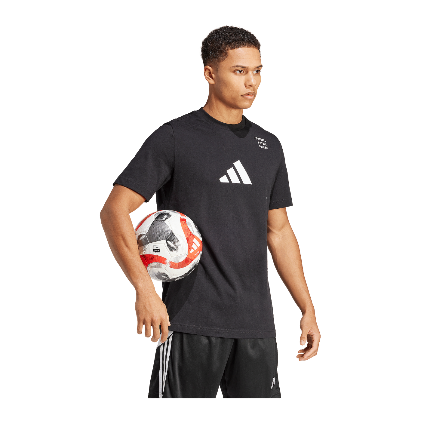 adidas Football Category Logo T-Shirt Schwarz