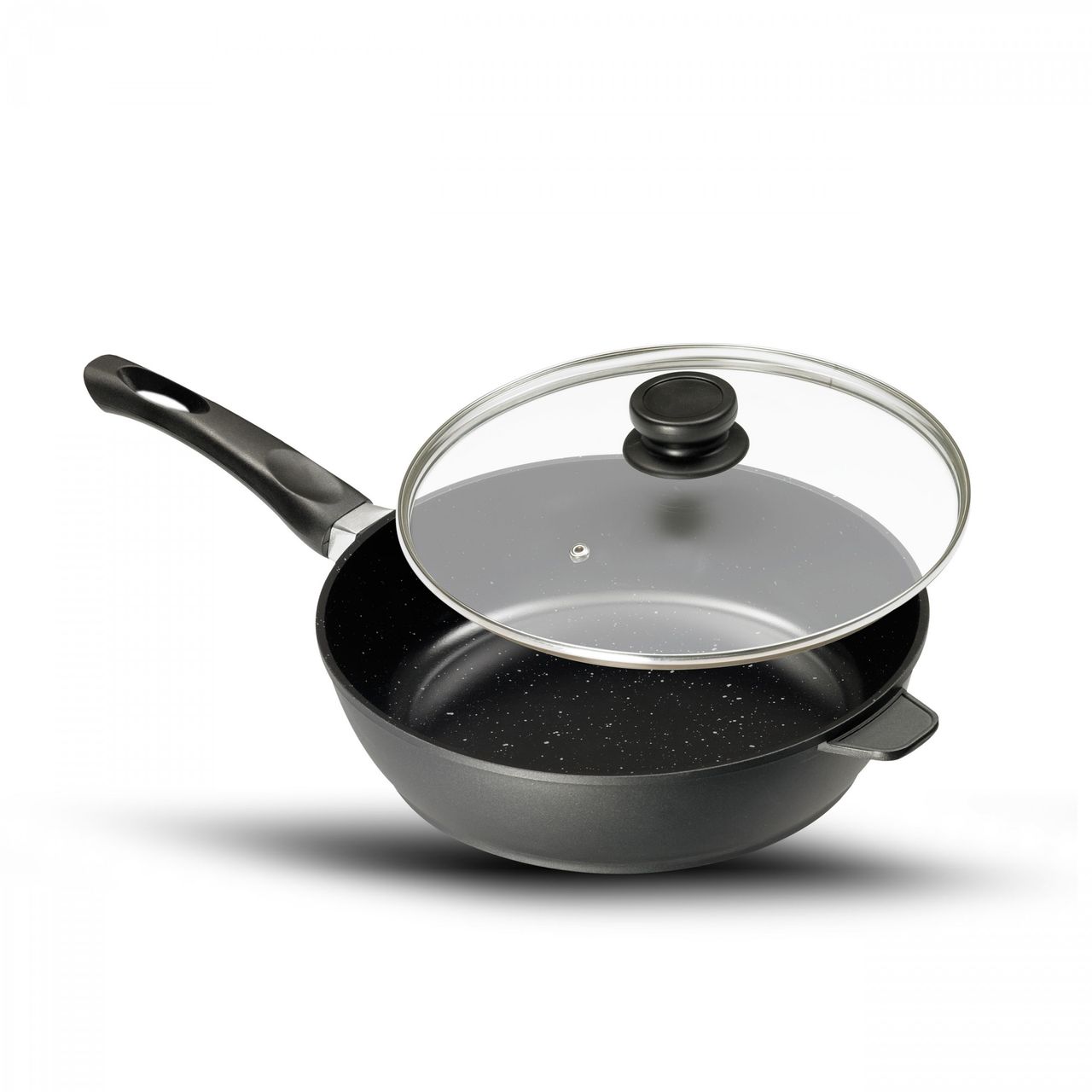 KING BRATPFANNE King Keramik mit Glasdeckel ø 28 cm tief