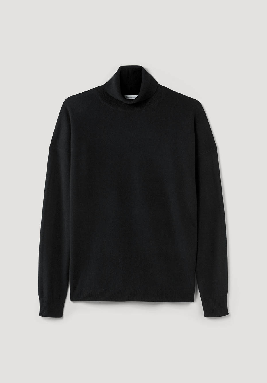 Rollkragenpullover aus Bio-Schurwolle mit Kaschmir