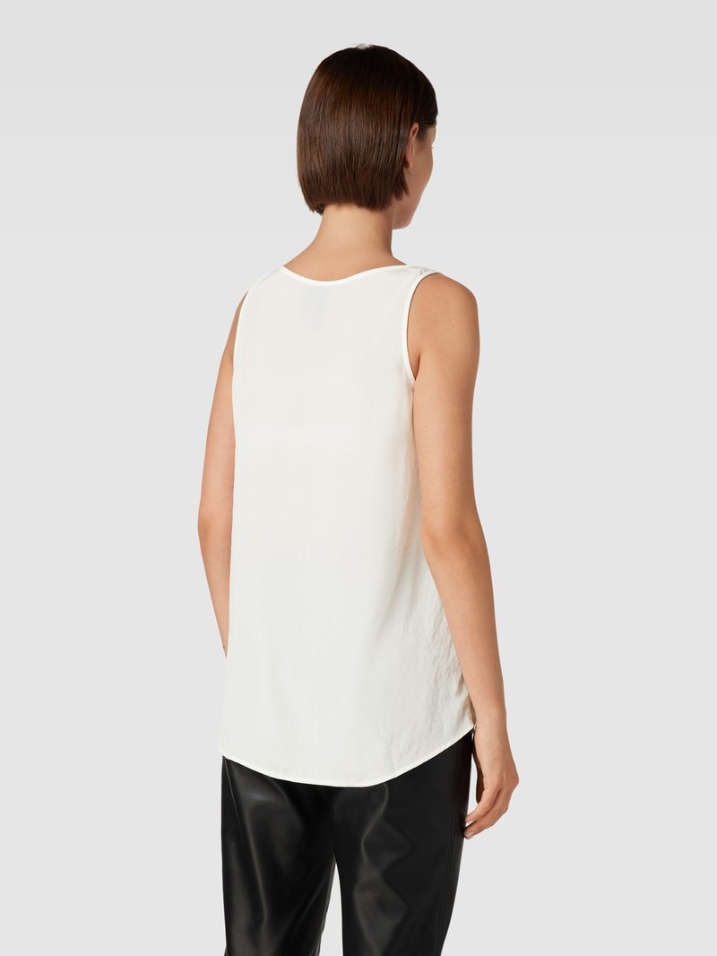 Blusentop mit Rundhalsausschnitt in offwhite
