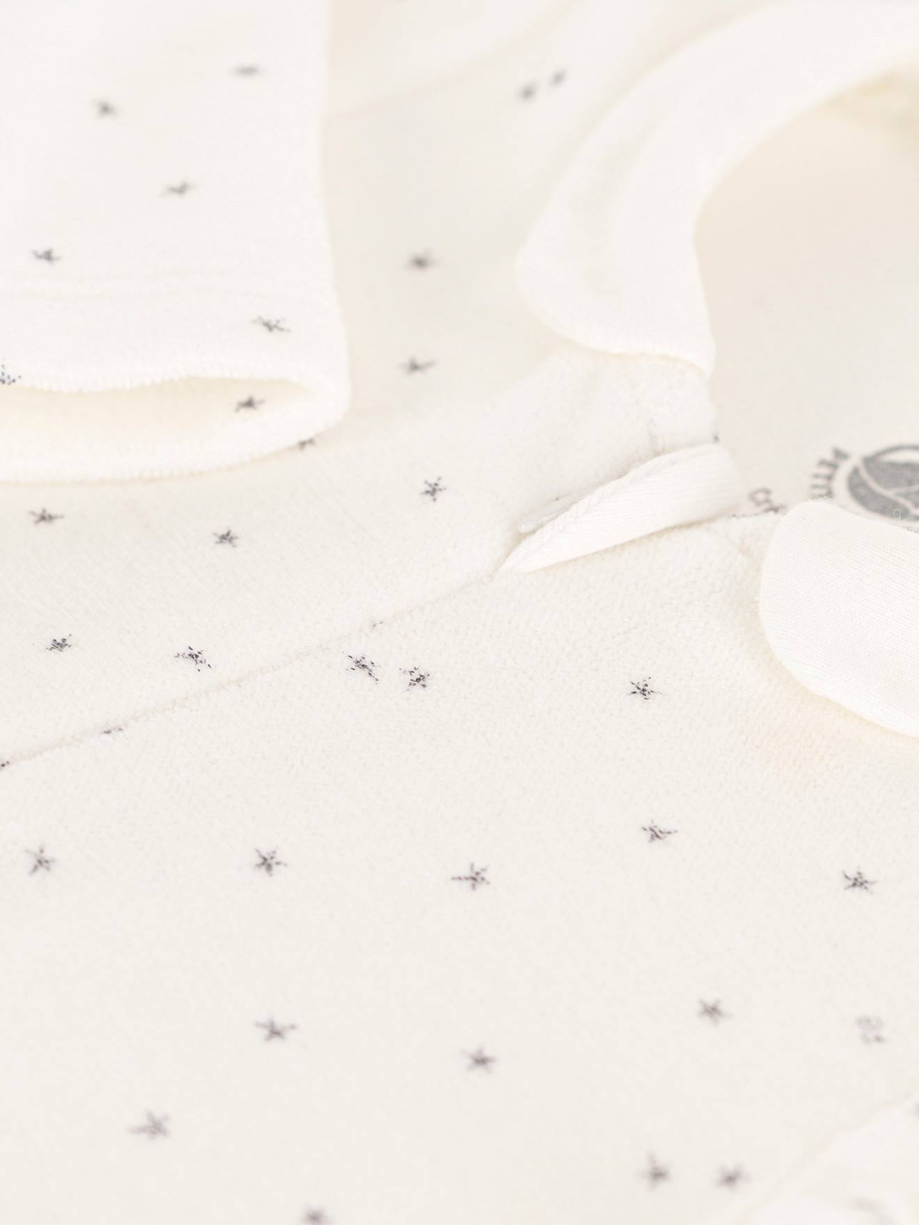 Dors-bien zippé en coton bio PETIT BATEAU blanc