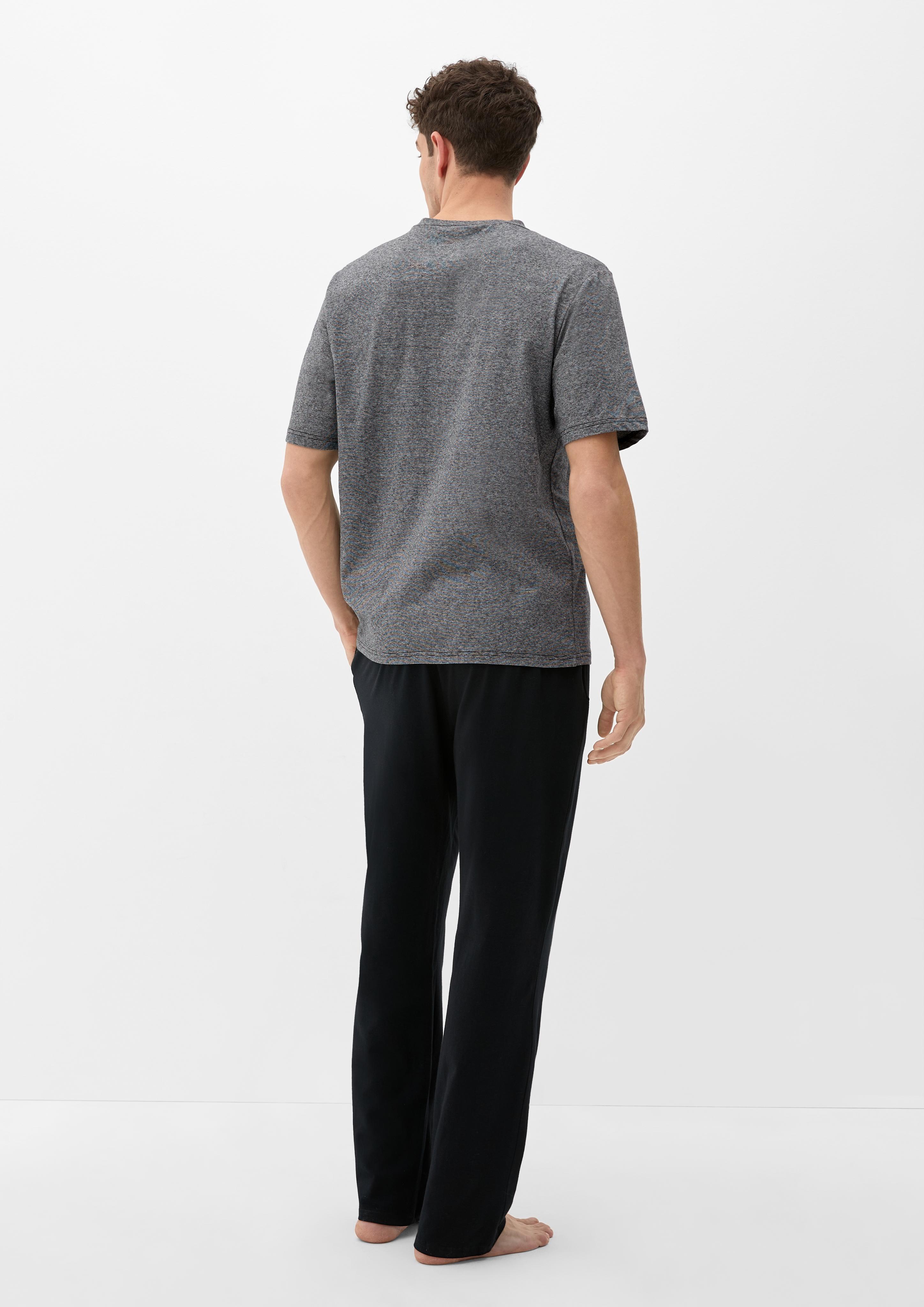 T-Shirt mit kurzer Knopfleiste  6007544-95W1